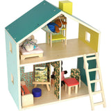 Little Nook 19-Piece Wooden Doll and Stuffed Animal Playhouse