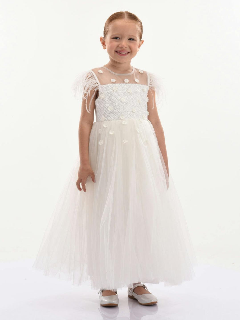 White Ecru Ayala Dress