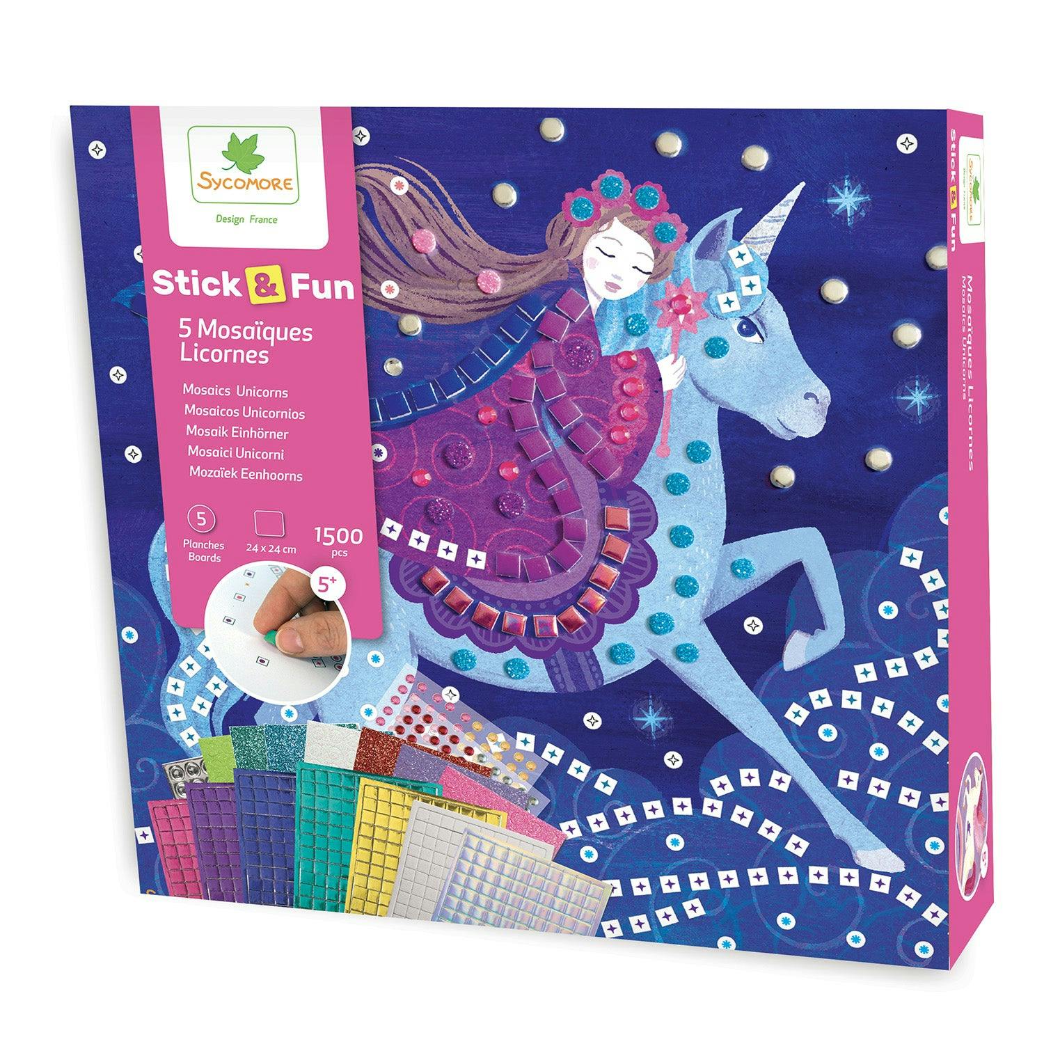 Stick'N Fun - Mosaics Unicorns - 5y+