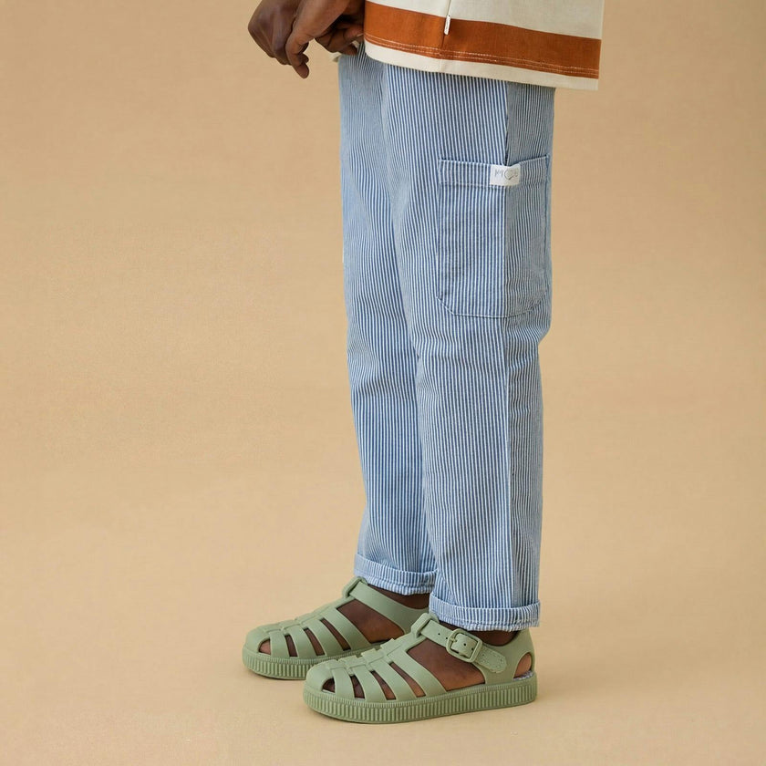 Striped Soft Denim Jeans