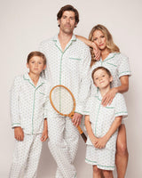 Men's Twill Pajama Set in Match Point