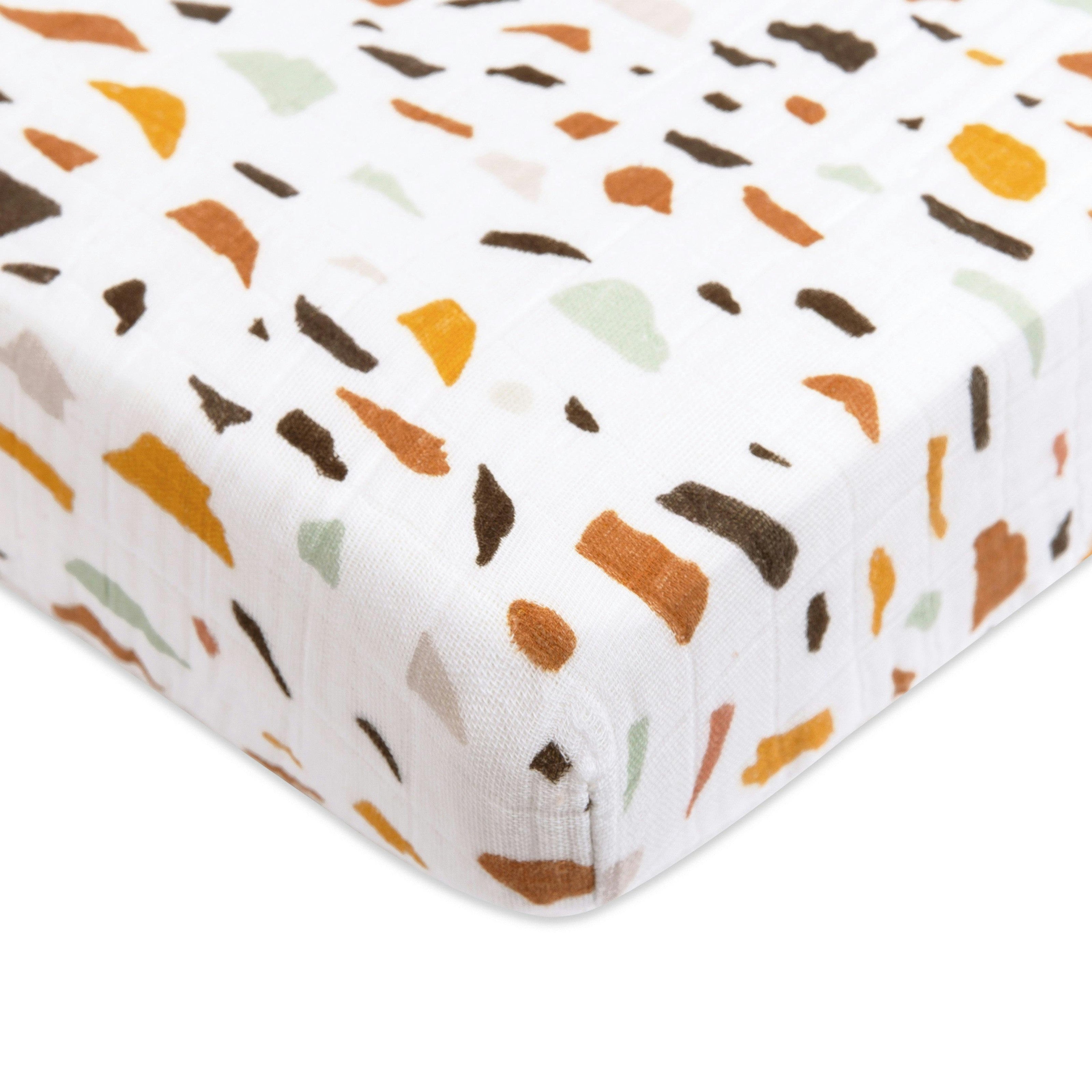 Babyletto Mini Crib Sheet in GOTS Certified Organic Muslin Cotton