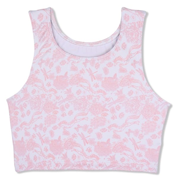 PINK TOILE POWER TOP
