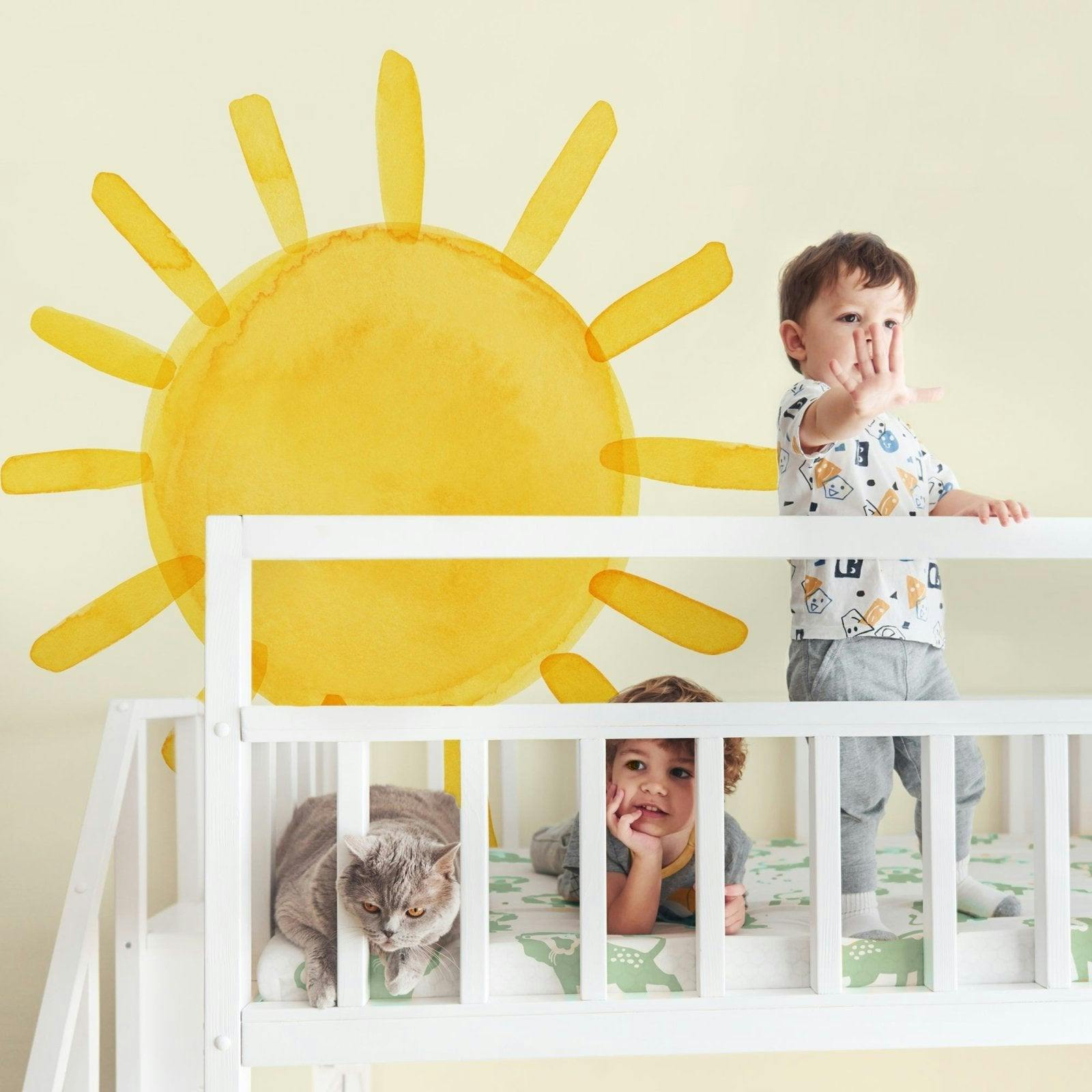 Watercolor Sun • Extra Large • Peel-and-Stick Wall Decals