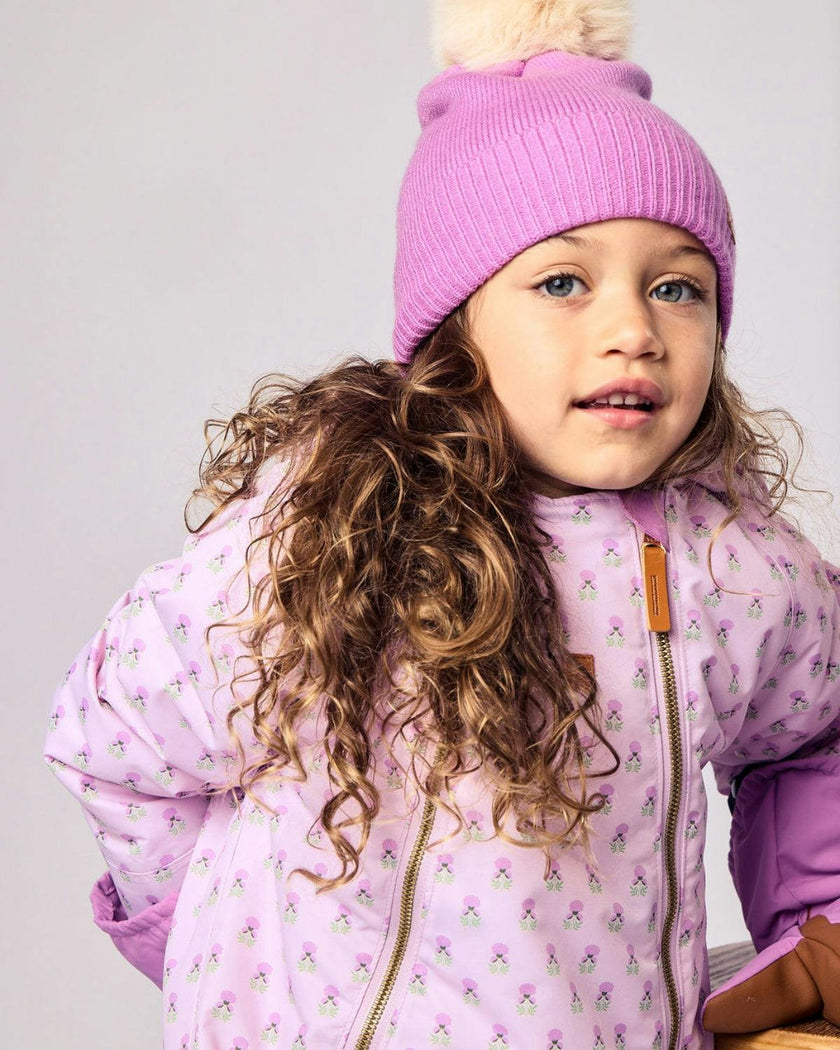 Kids Snowsuit in Pink Marigold