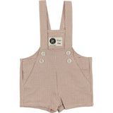 Lurex Check Cross Shoulder Strap Short Overalls