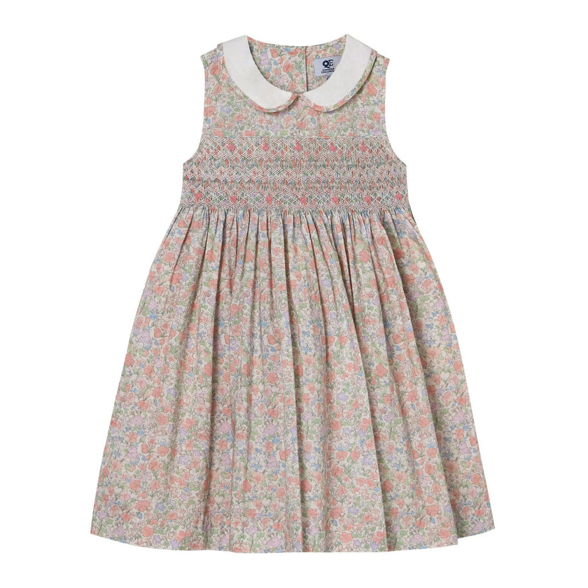 Hand-Smocked Girls Dress - Fiona