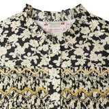 BONPOINT Juliane Fleurs Gold Thread Dress