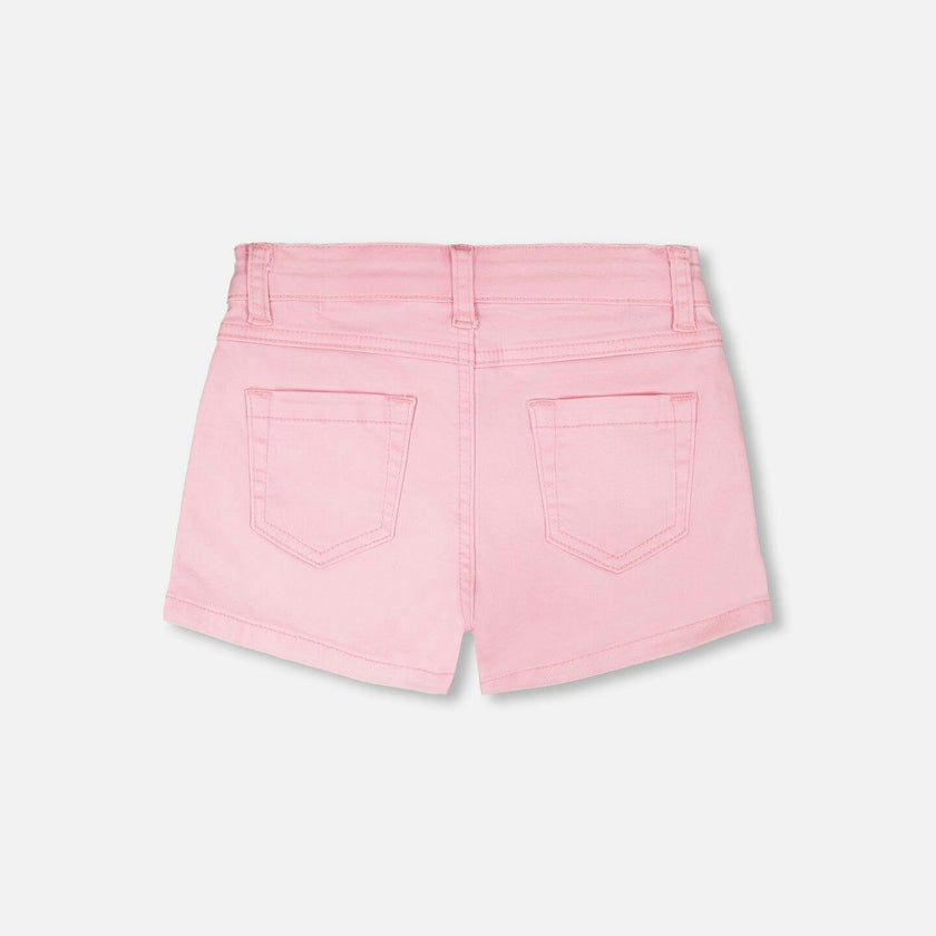 Denim Shorts With Embroidery