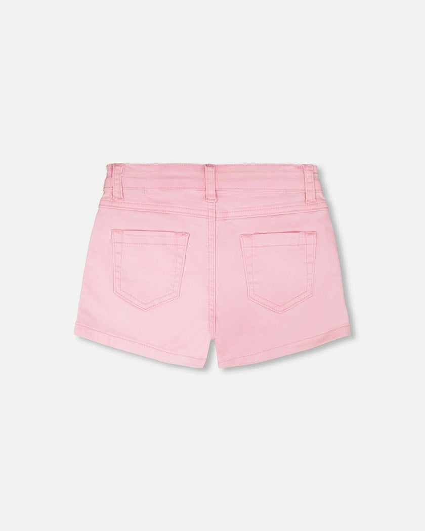Denim Shorts With Embroidery