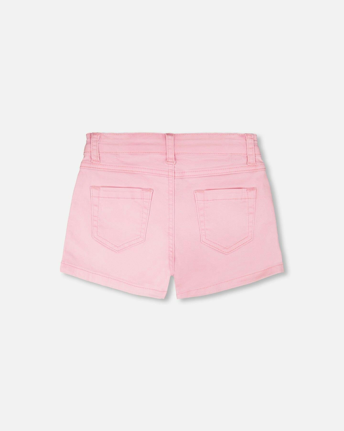 Denim Shorts With Embroidery