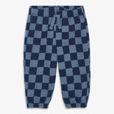 Baby cozy fleece sweatpant in checkerboard