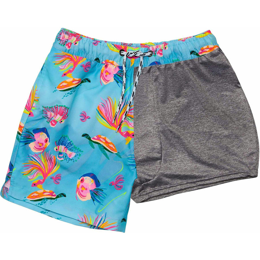 Sustainable Comfort Lined Drawstring Swim Short