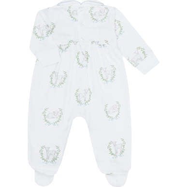 Print Smocked Footie