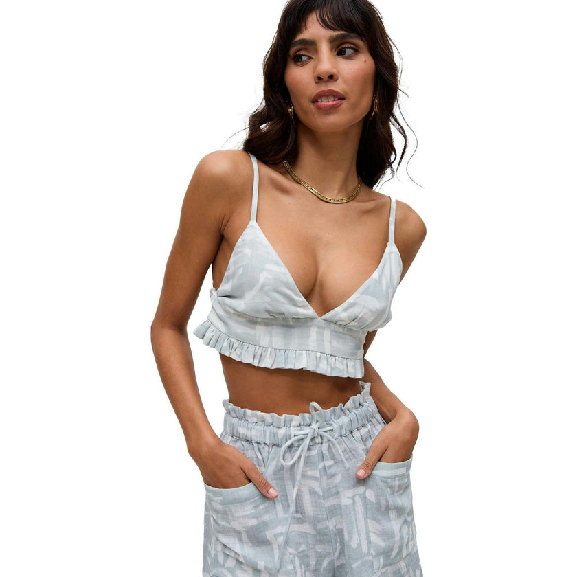 Bonnie A-Line Warhol Print Bralette Top