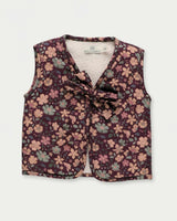 Milly Baby Quilted Gilet - Garden Flowers Plum