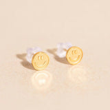 Smiley Face Mini Stud Earrings