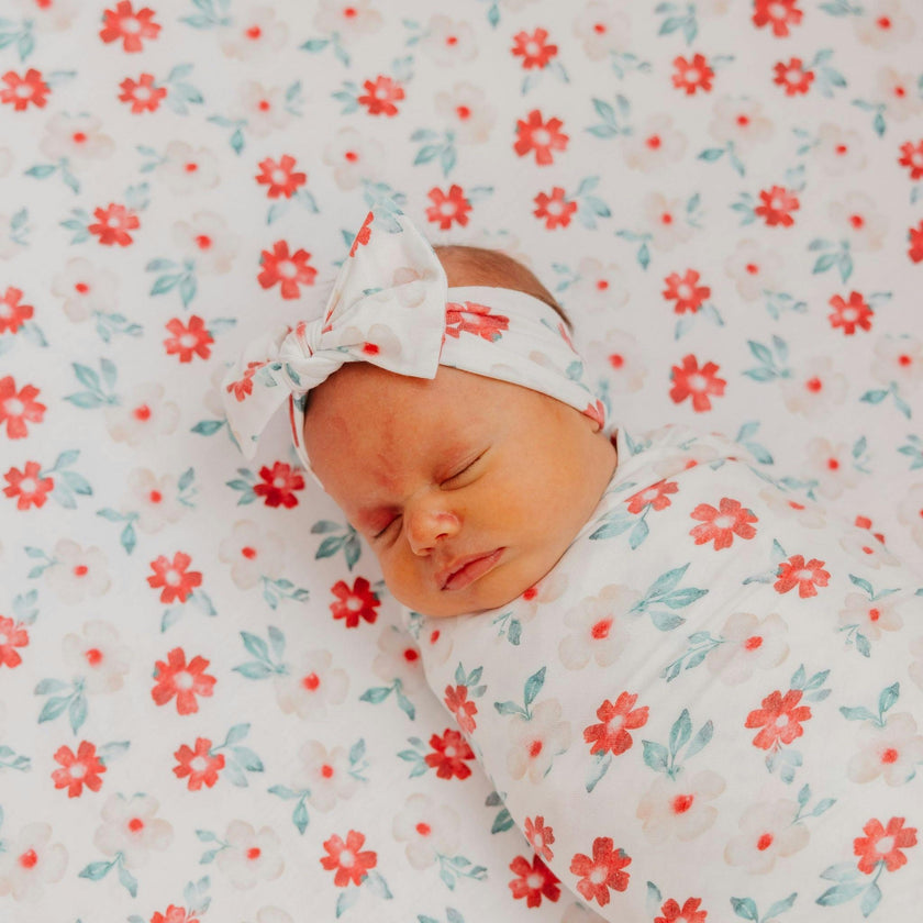 Premium Knit Fitted Crib Sheet - Noel