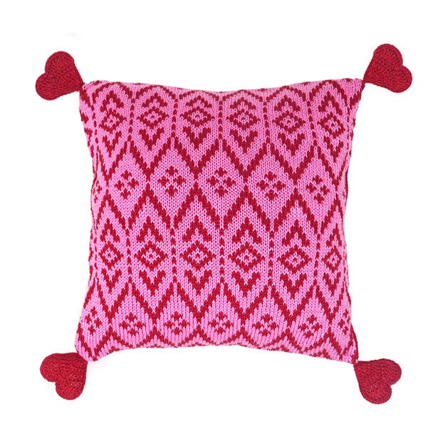 Heart Tassel Pillow