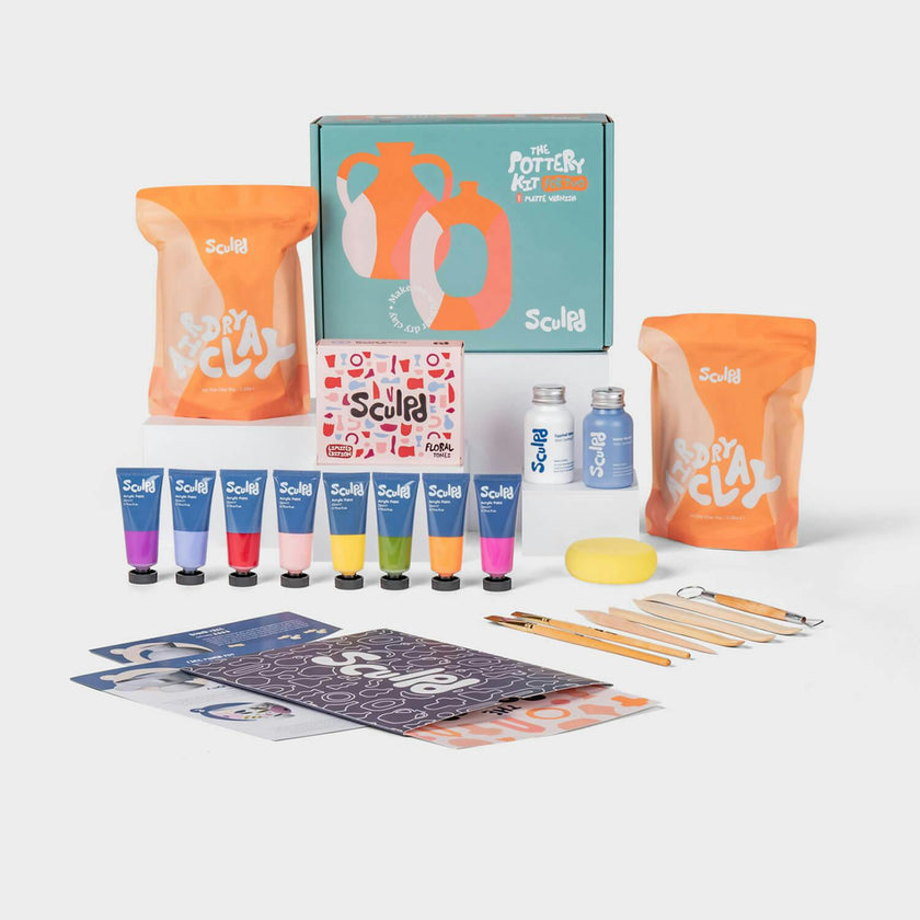 Home Pottery Kit with Paint Set