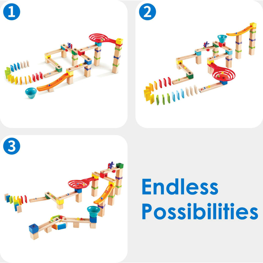 Marble Run DIY Wood Building Racetrack