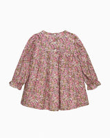 Baby Floral Ruffle Dress in Chive