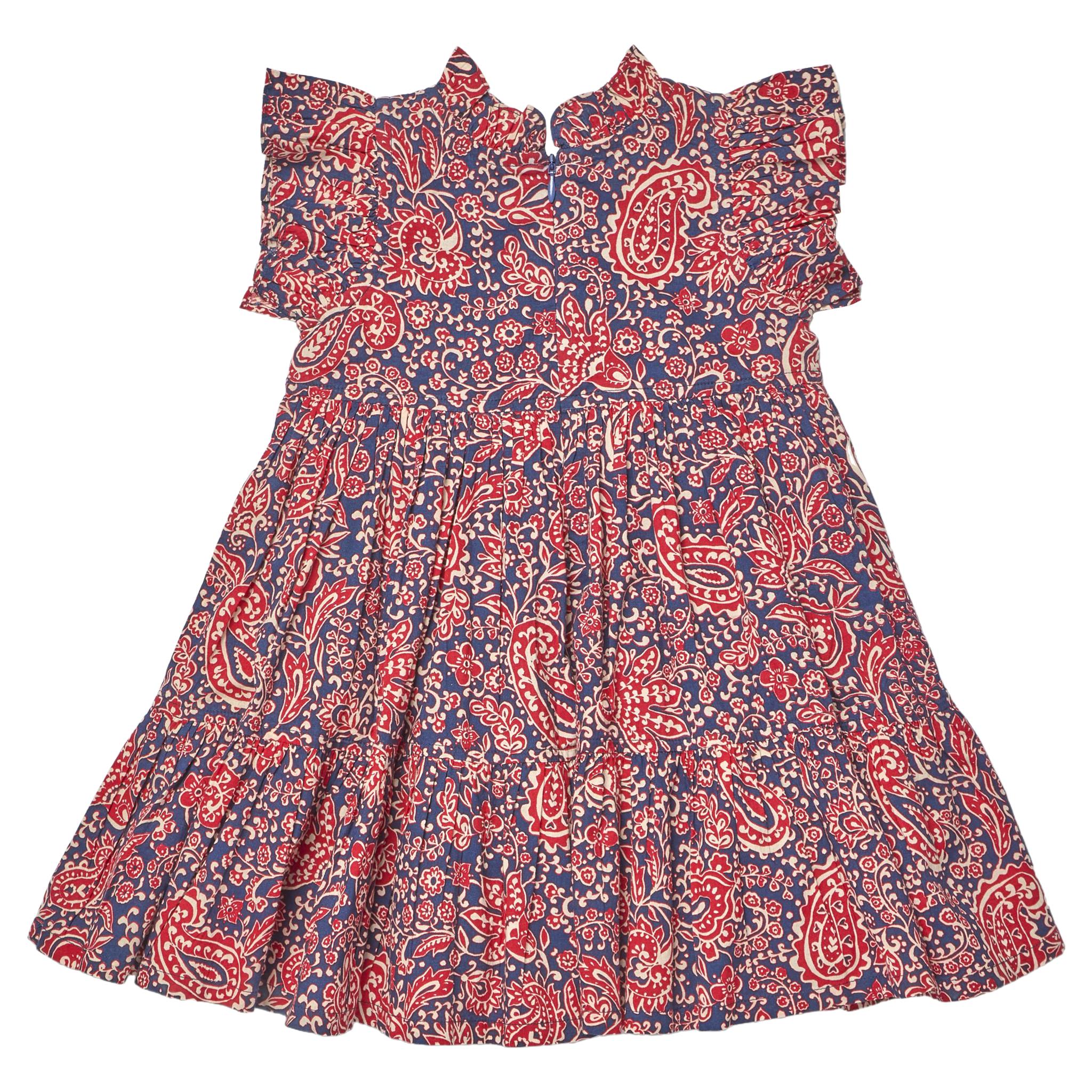 Girls Jennifer Dress - Paisley Vines