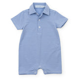 Austin Boys' Performance Shortall by LH Sport - Blue Stripes
