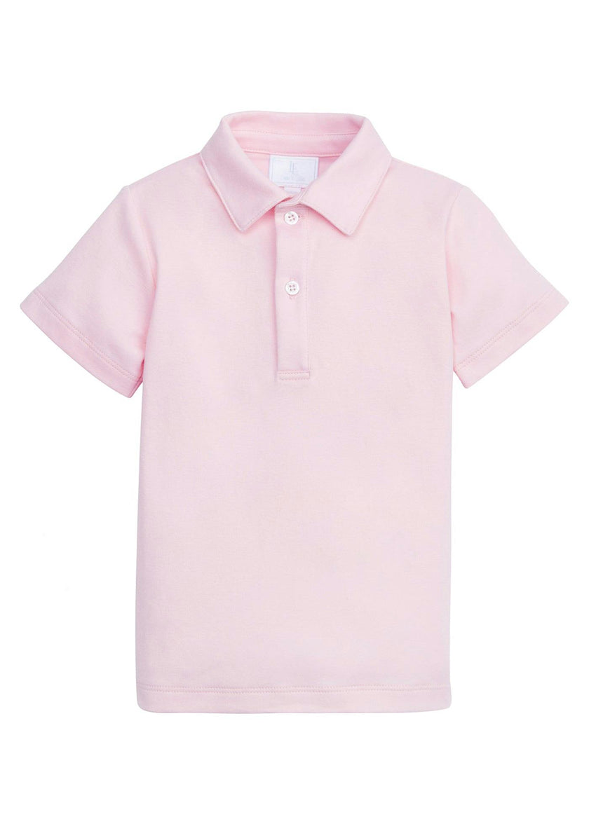 Short Sleeve Polo - Light Pink