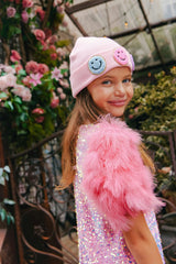 Feather Puff Sleeve Sequin Party Dress