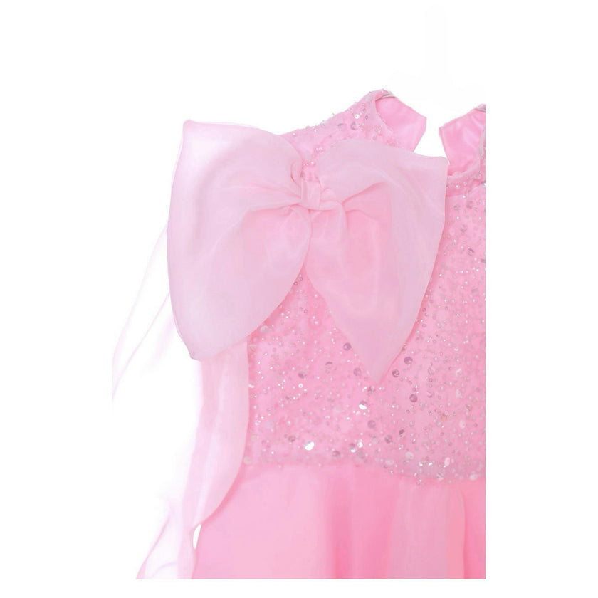 Pink Aaliyah Organza Bow Dress