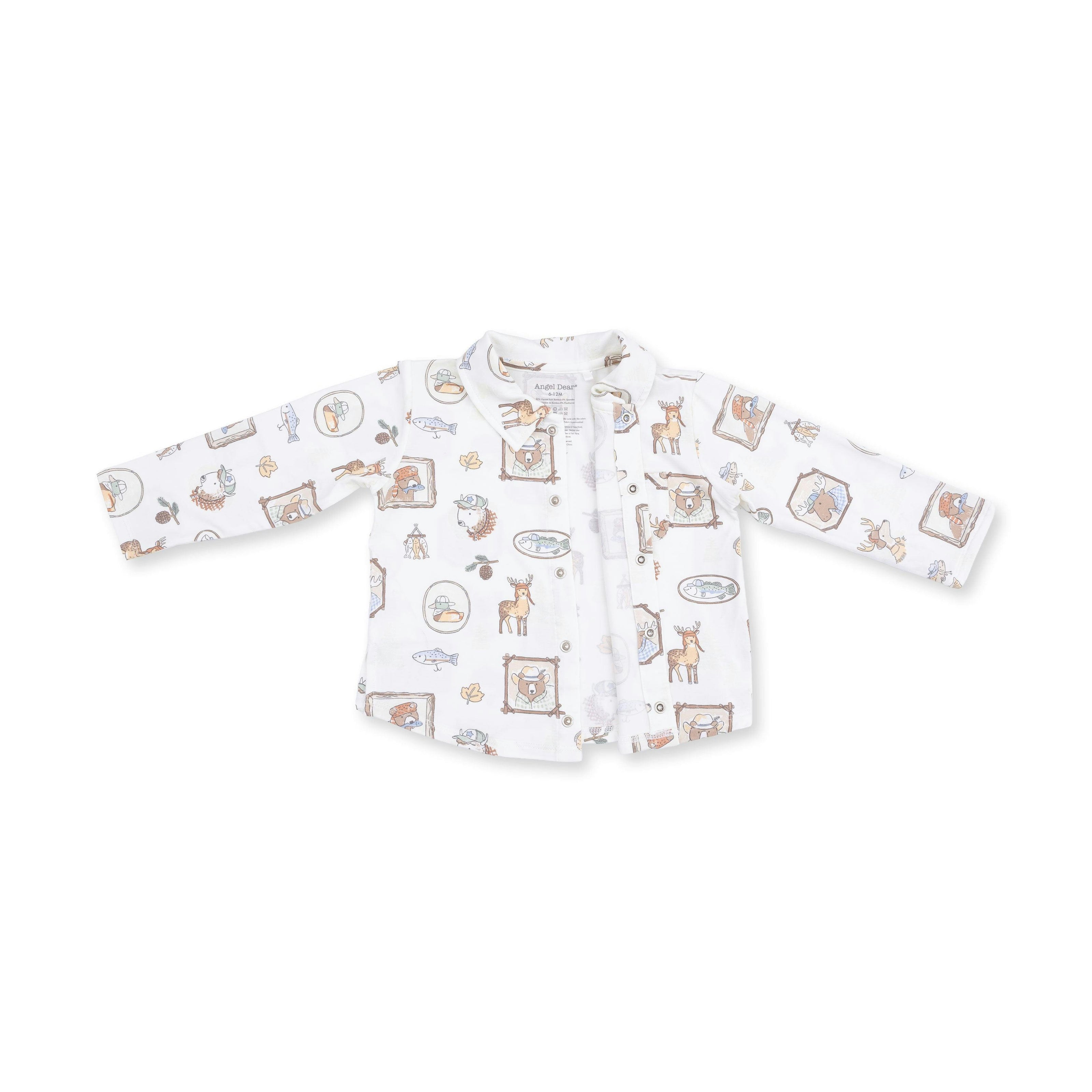 Woodson's Family Cabin - Long Sleeve Polo Button Up