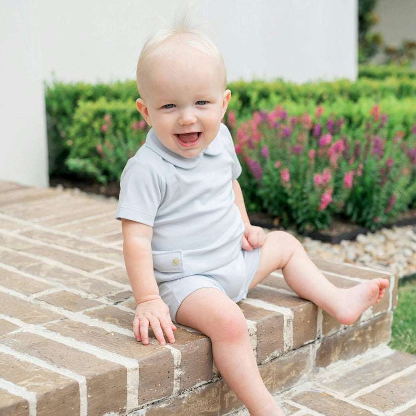 Henry Boys' Shortall - Navy with White Stitch