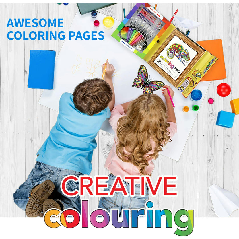 Kits For Kids: Creative Coloring - 50 Coloring Pages