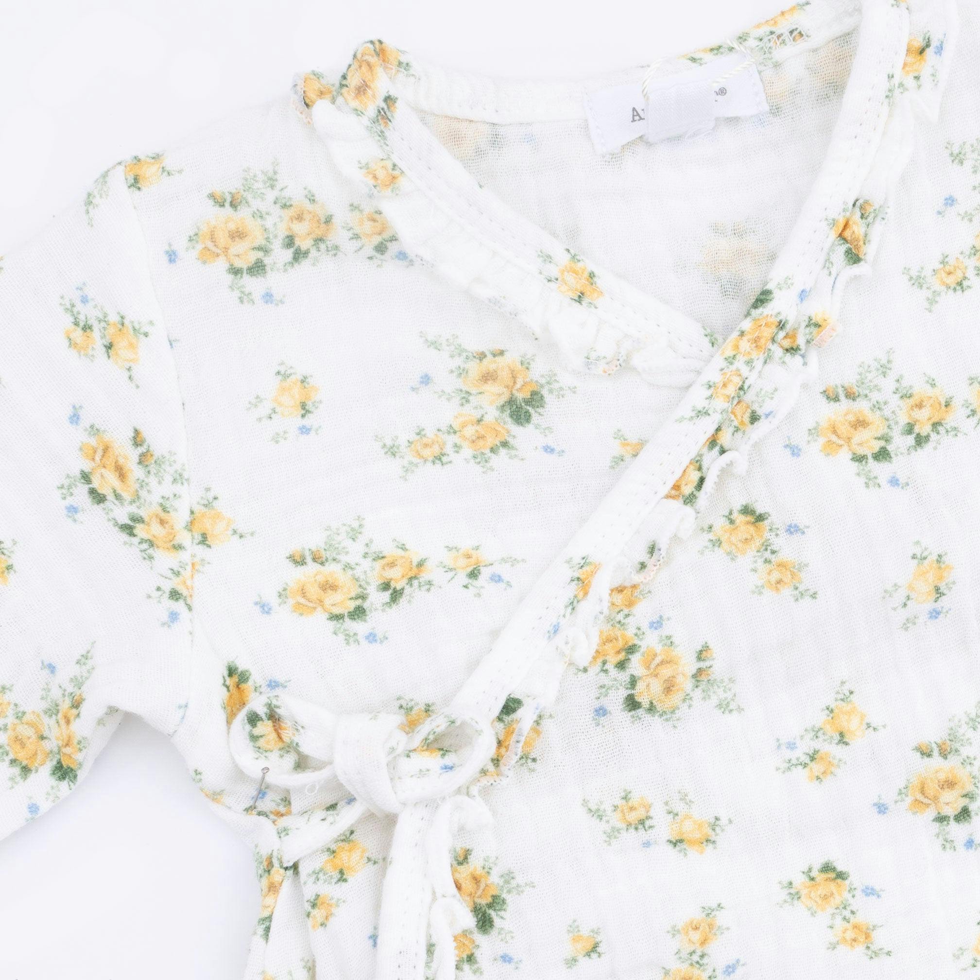 Sunshine Roses - Long Sleeve Kimono Bodysuit