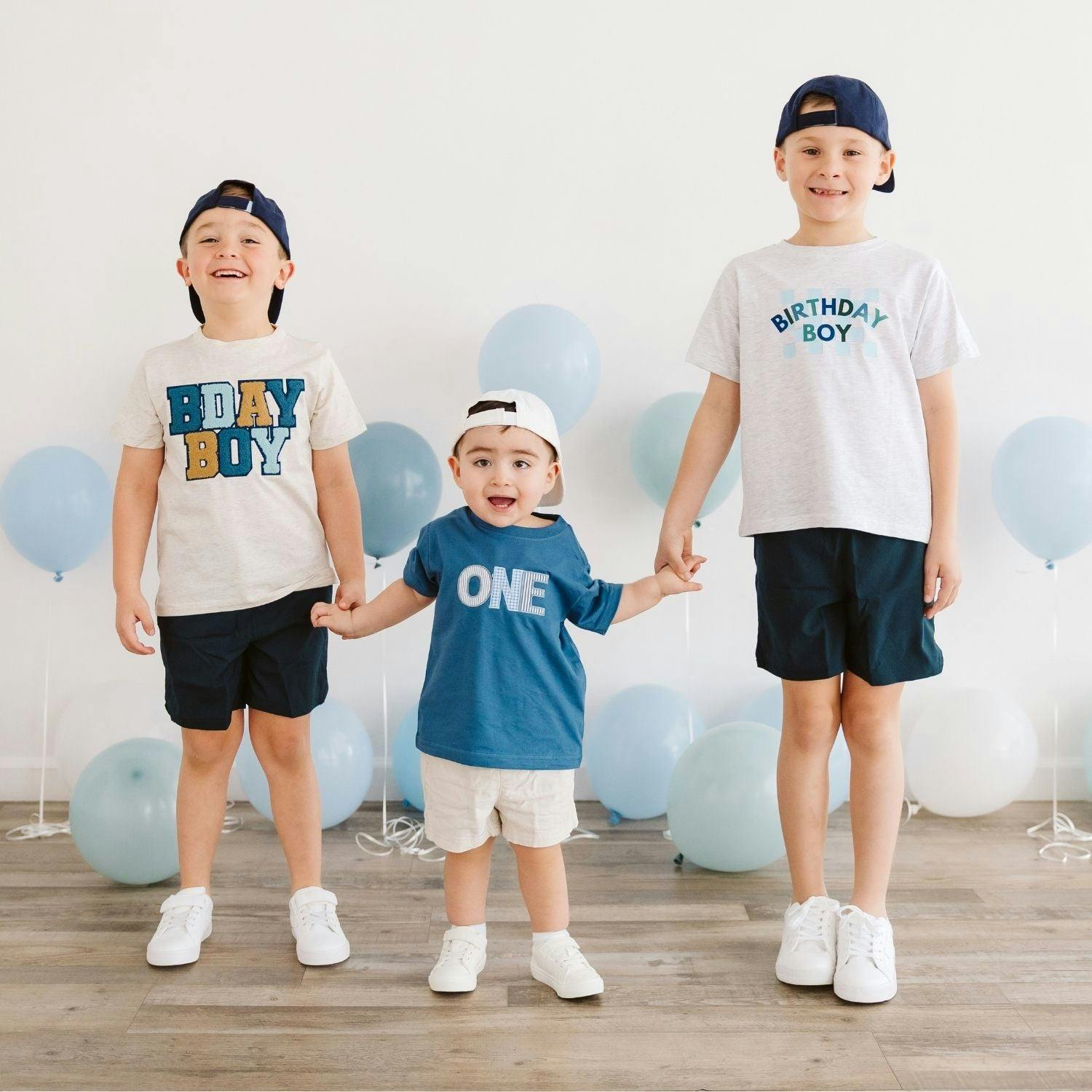Birthday Boy Patch Short Sleeve T-Shirt - Natural Heather