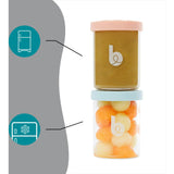 Babymoov Isy Glass Baby Food Storage Jars (Oven-Safe, Airtight)