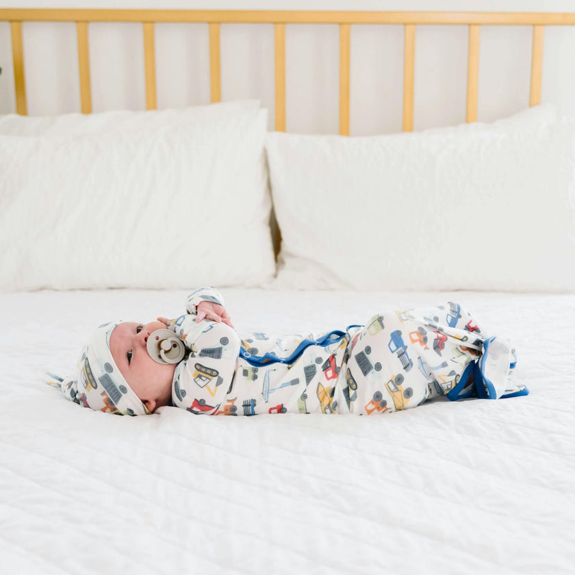 Newborn Knotted Gown - Diesel