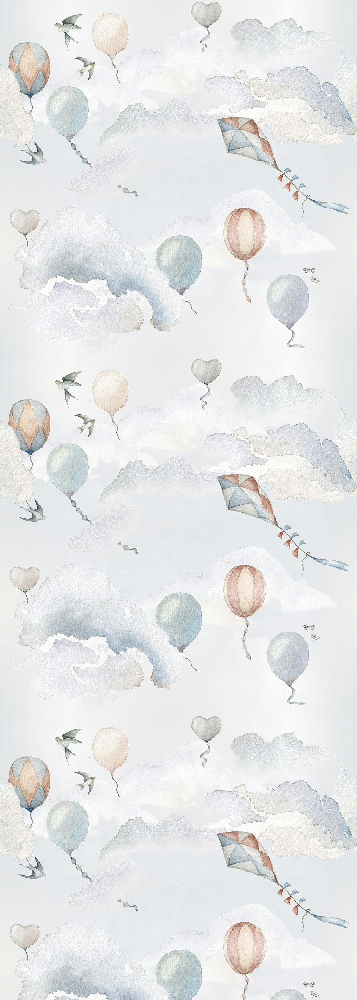 Balloons Fairytale Wallpaper
