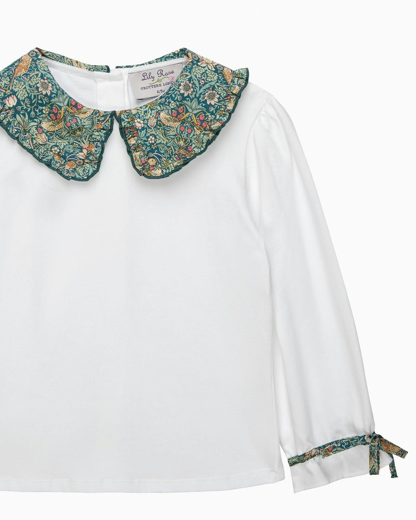 Pie Crust Jersey Top in Strawberry Thief
