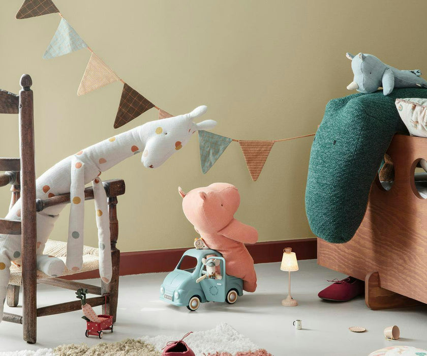 Safari friends, Hippo, Medium - Dusty coral