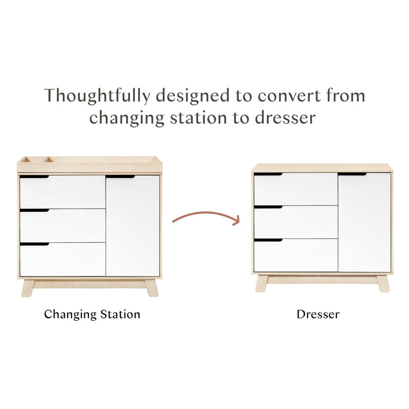 Babyletto Hudson 3-Drawer Changer Dresser with Removable Changing Tray
