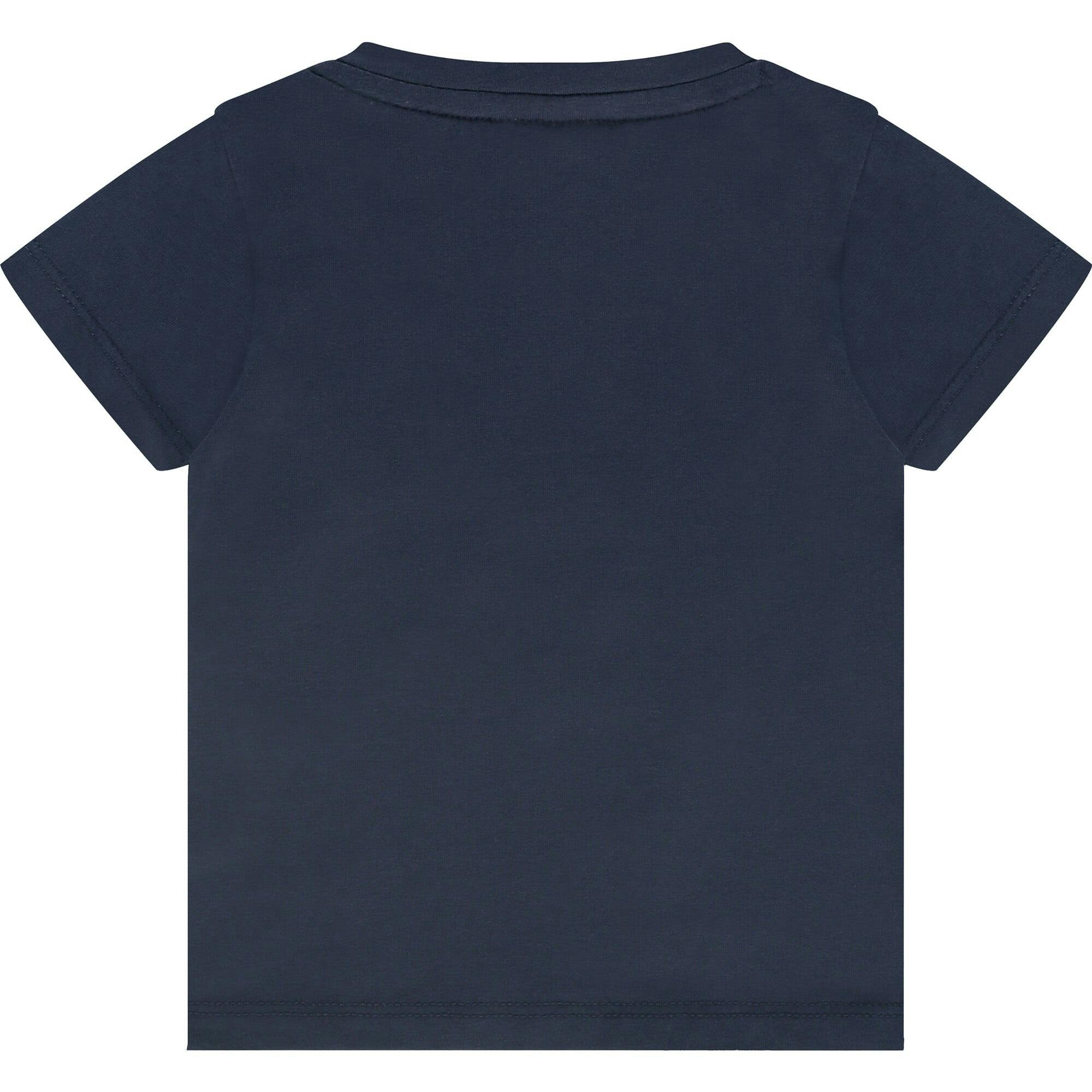 Guitar Print Round Neck Short Sleeve T-Shirt