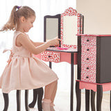 Teamson Kids Wooden Leopard 2-pc. Vanity Set