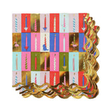 Packed Party Birthday Wishes Party Animal Lunch Napkins 20ct - Gold Foil Birthday Candle and Animal Design 3-Ply Napkins for Birthday Parties