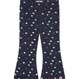 Multi-Color Heart Flare Leggings