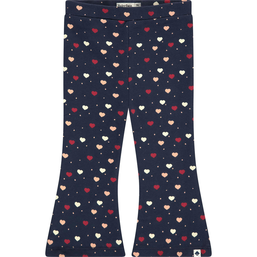 Multi-Color Heart Flare Leggings