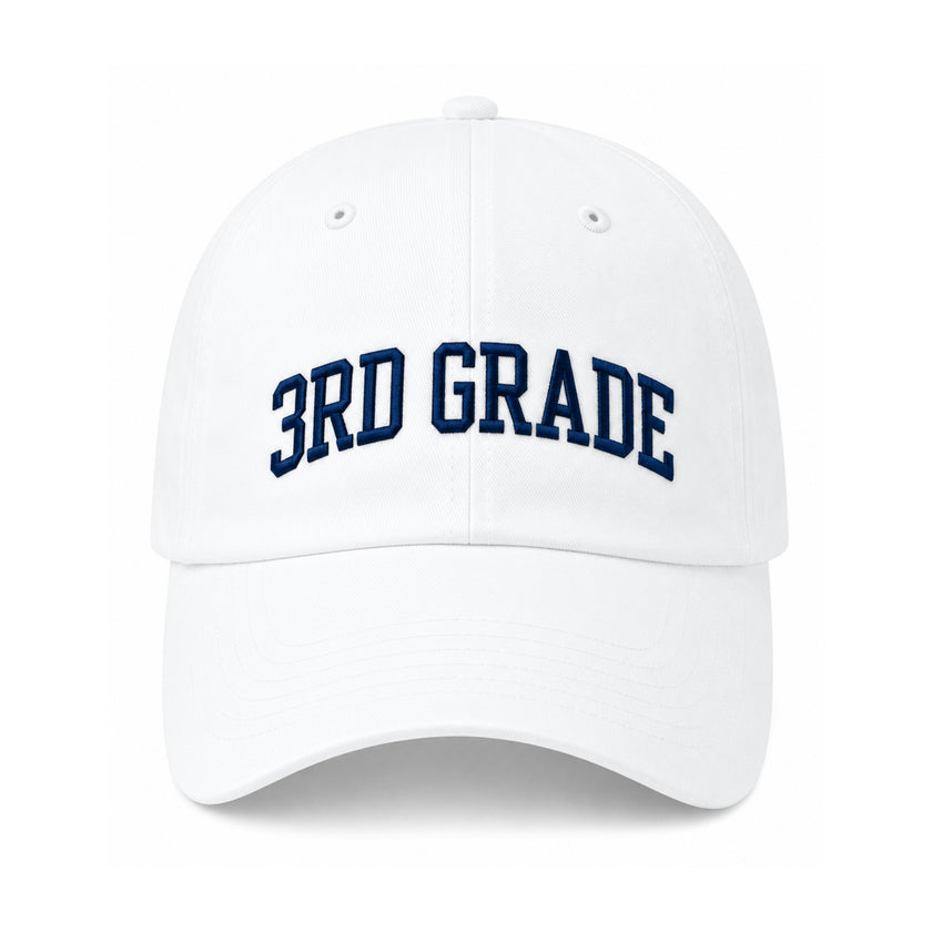 Back-to-School 3rd Grade Baseball Hat