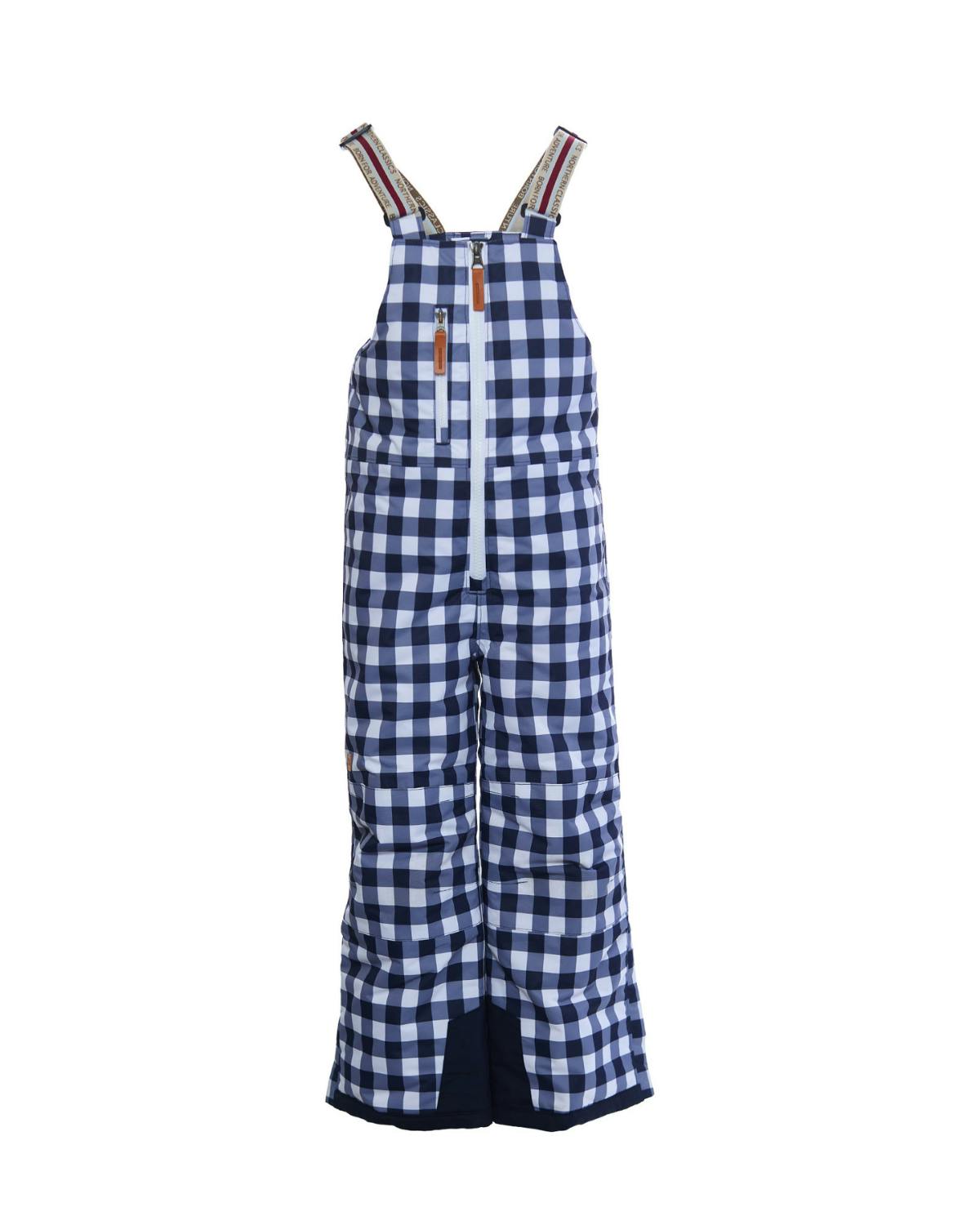 Kids Snow Pant in Navy Gingham