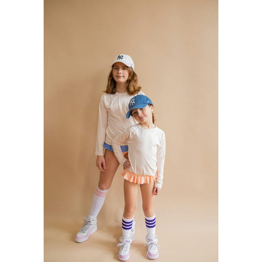 Ruffled Bikini Bottom Duo, Salmon Sky (set Of 2)